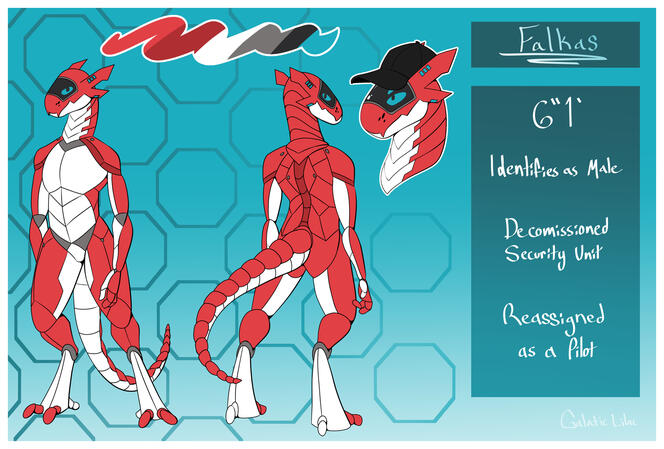 Ref Sheet w/ 2 poses and 1 Sticker